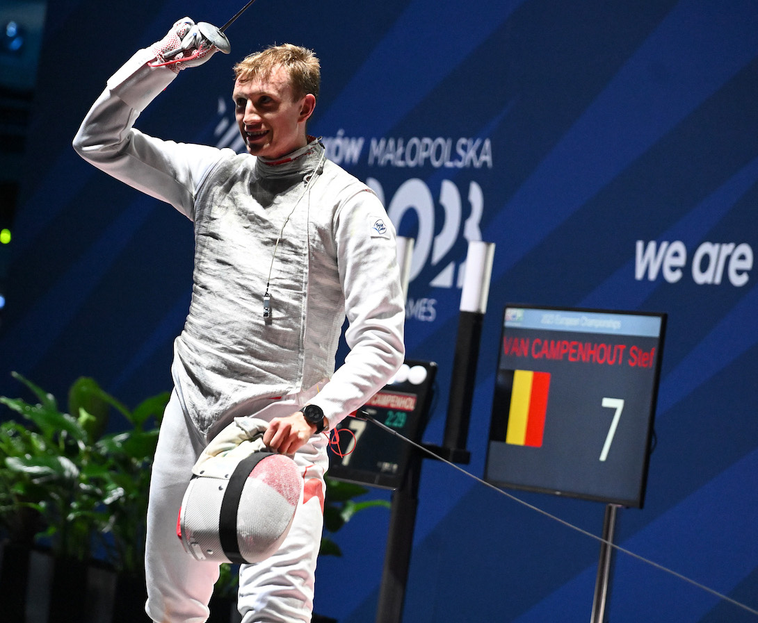 2 days, 2 golds – Michal SIESS (POL) secured Poland’s second gold of the fencing event after winning the men’s foil class in a crowded Tauron Arena.
