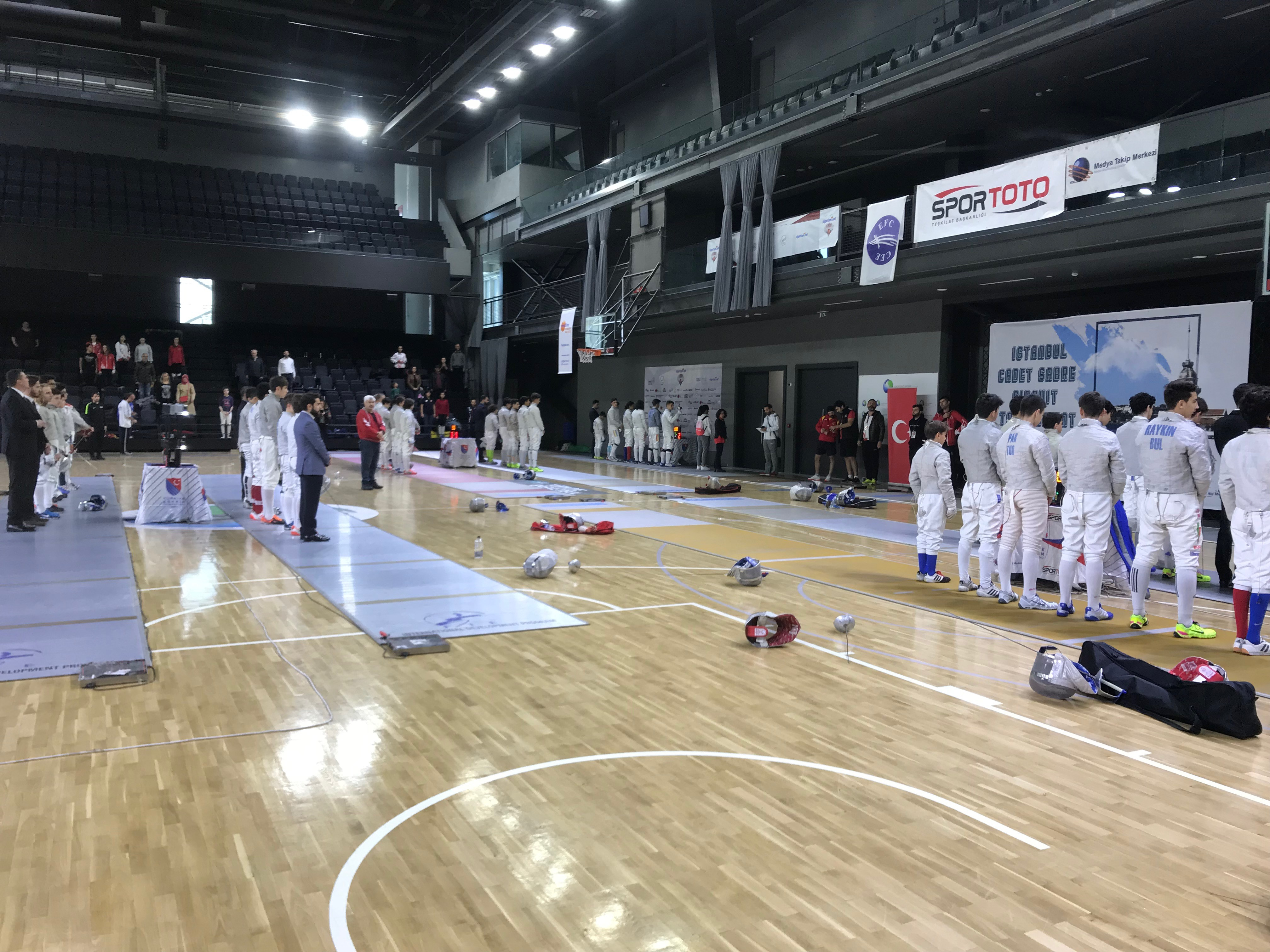 EFC Cadets Circuit sabre first time in istanbul