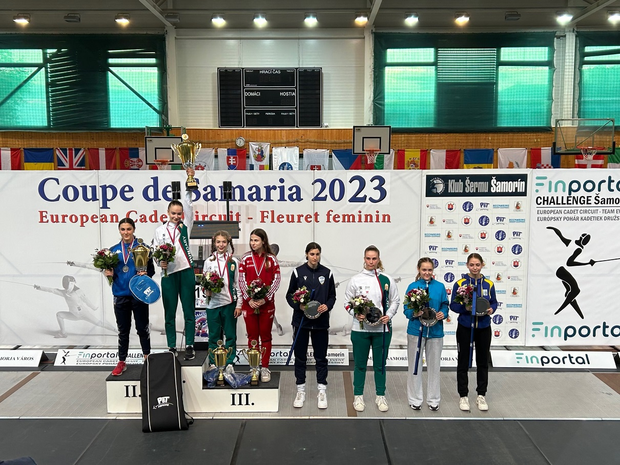 Female Foil Fencers Shine at Cadet European Circuit 31, Coupe de Samaria in Slovakia