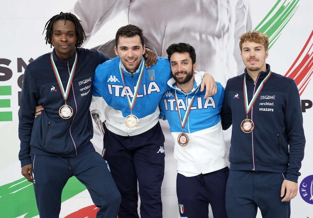 Filippo Macchi and Manon Apithy-Brunet are European Champions in Men's Foil and Women's Sabre