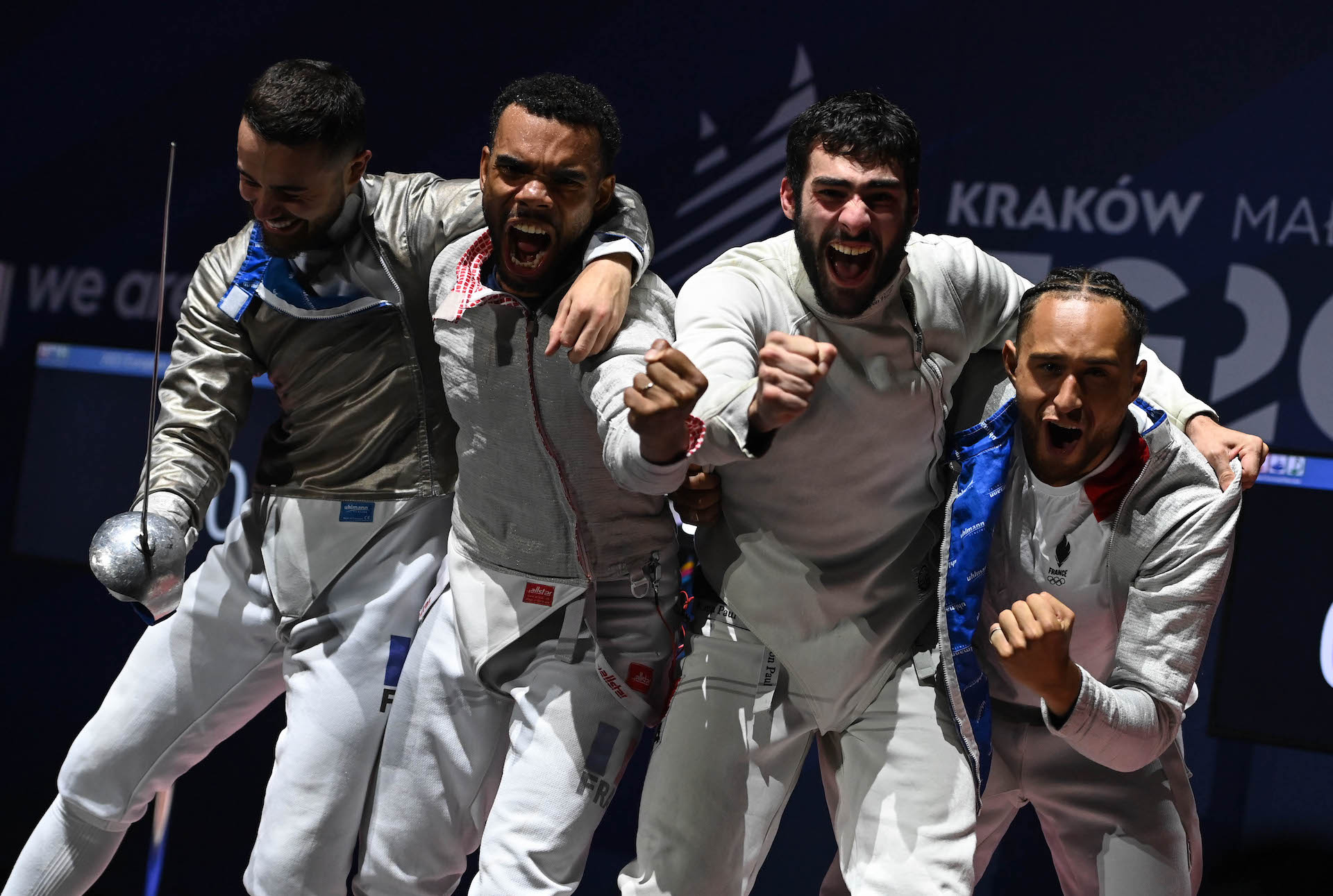 French team won european title in men's sabre