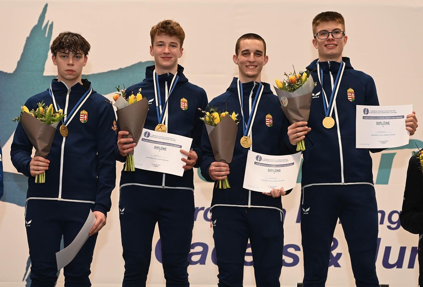 Hungary’s Team in Men’s Epee wins gold in Estonia