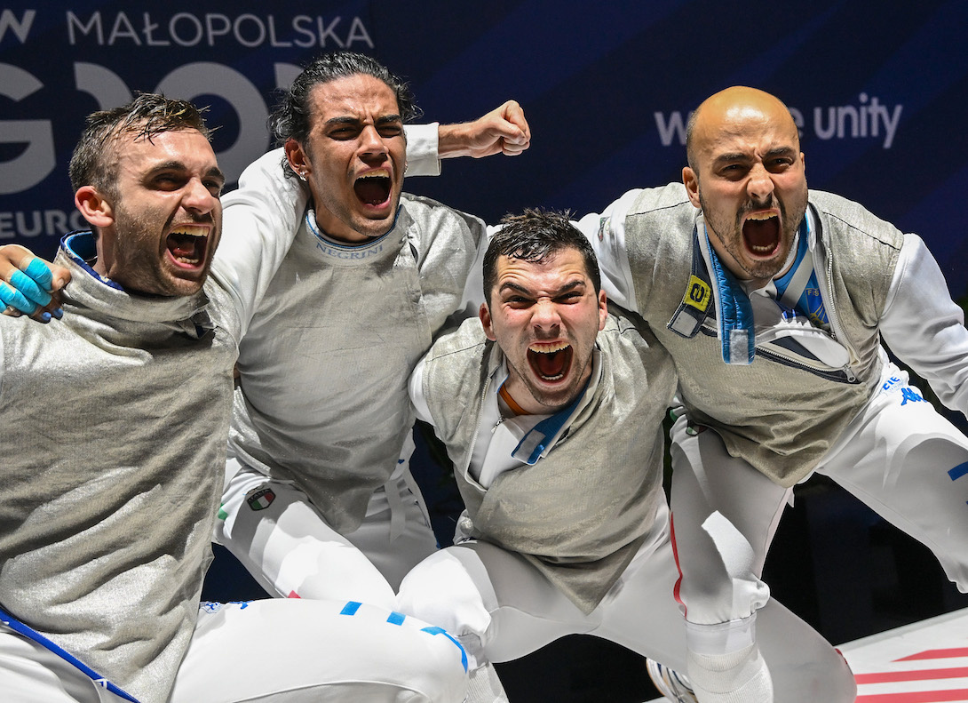 Italian gold in men’s team foil