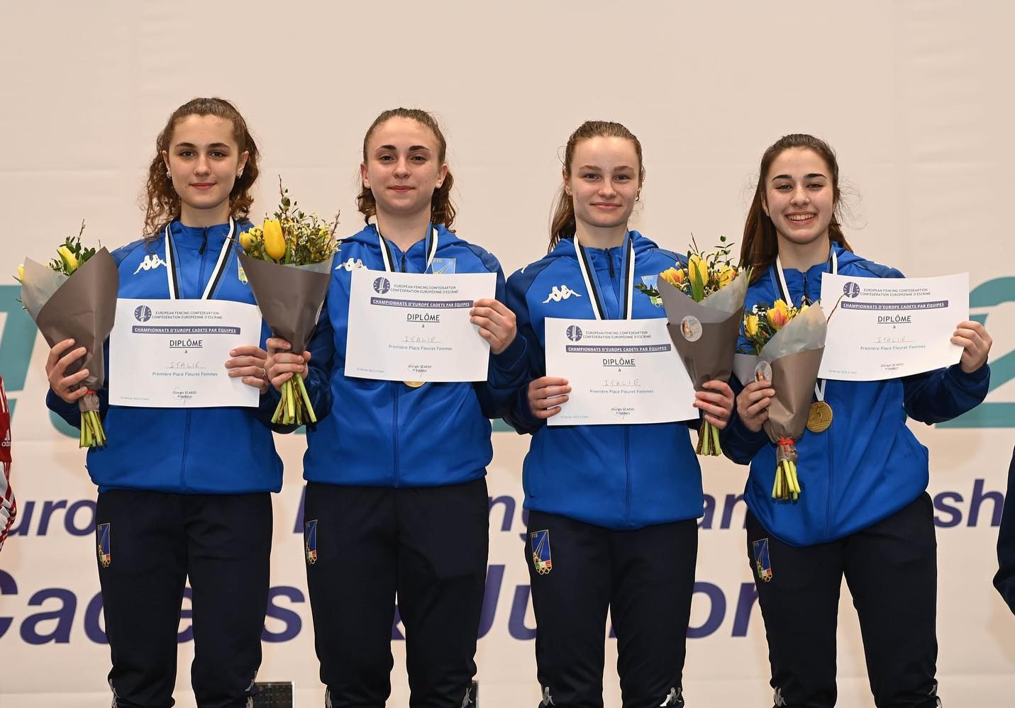 Italian gold in women’s Foil Team competition