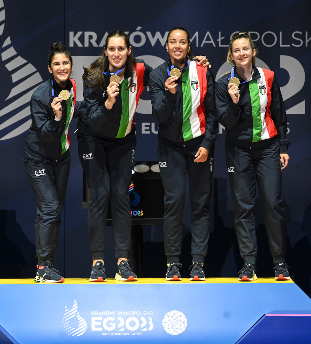 Italian women’s foil team is the European Champion 2023