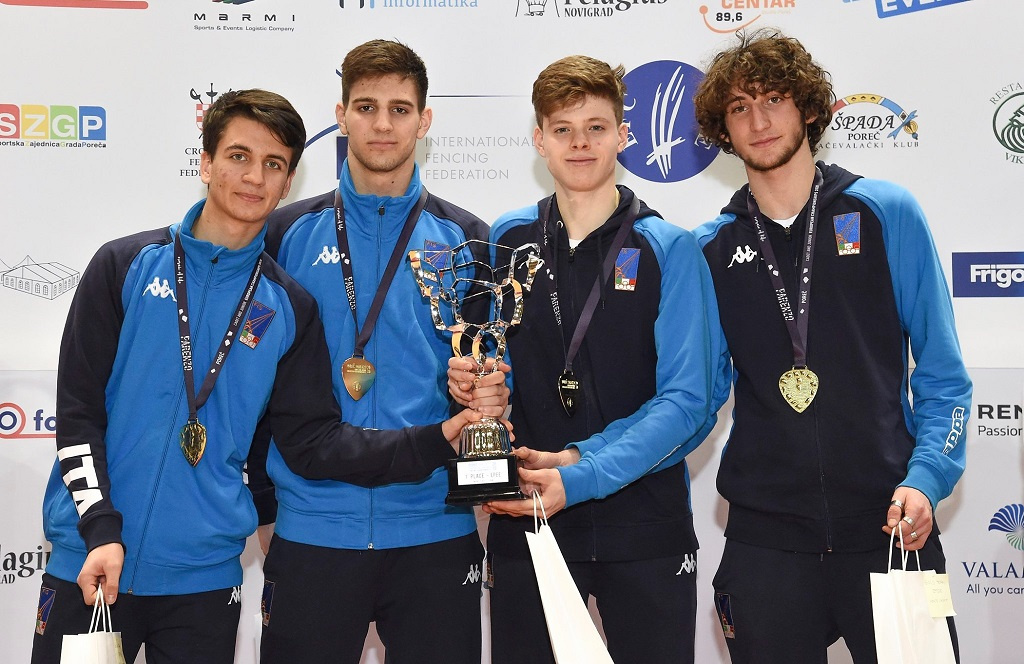 ITALY CLAIM CADET EUROPEAN MEN’S EPEE TEAM CROWN