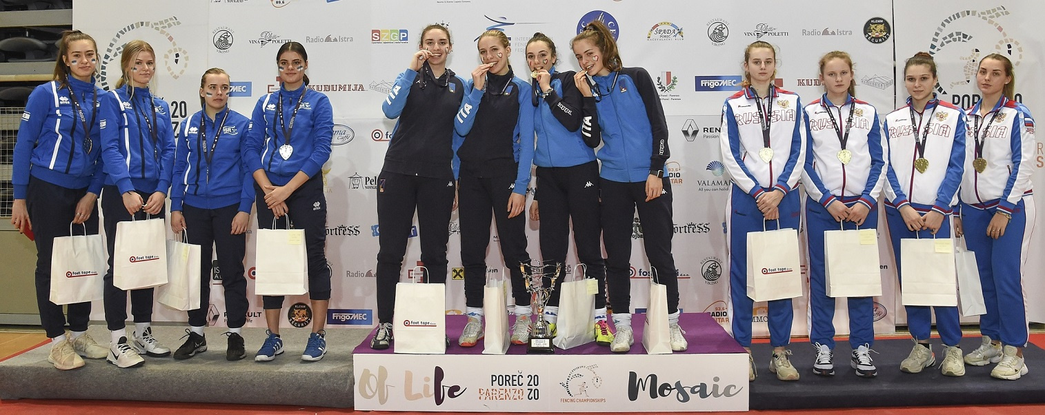 ITALY CLAIM CADET WOMEN’S TEAM EPEE EUROPEAN TITLE