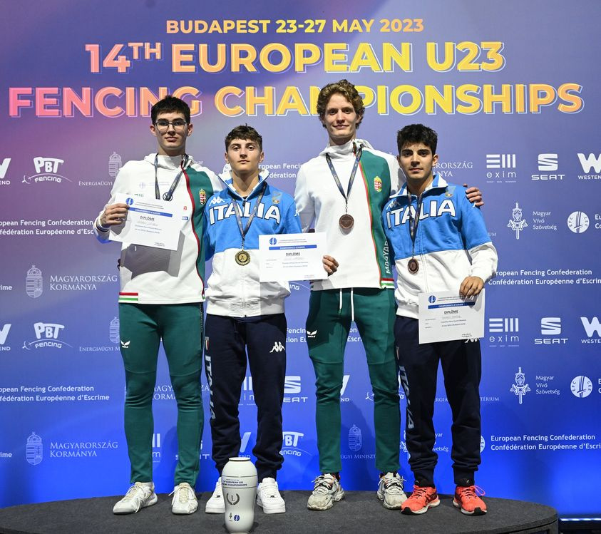 Italy’s Lombardi is the new European U23 men’s foil champion