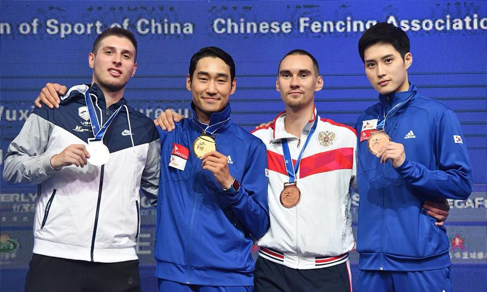 Italy’s Navarria, Korea’s Kim Win Gold in Epee and Sabre at Wuxi Fencing World Championships