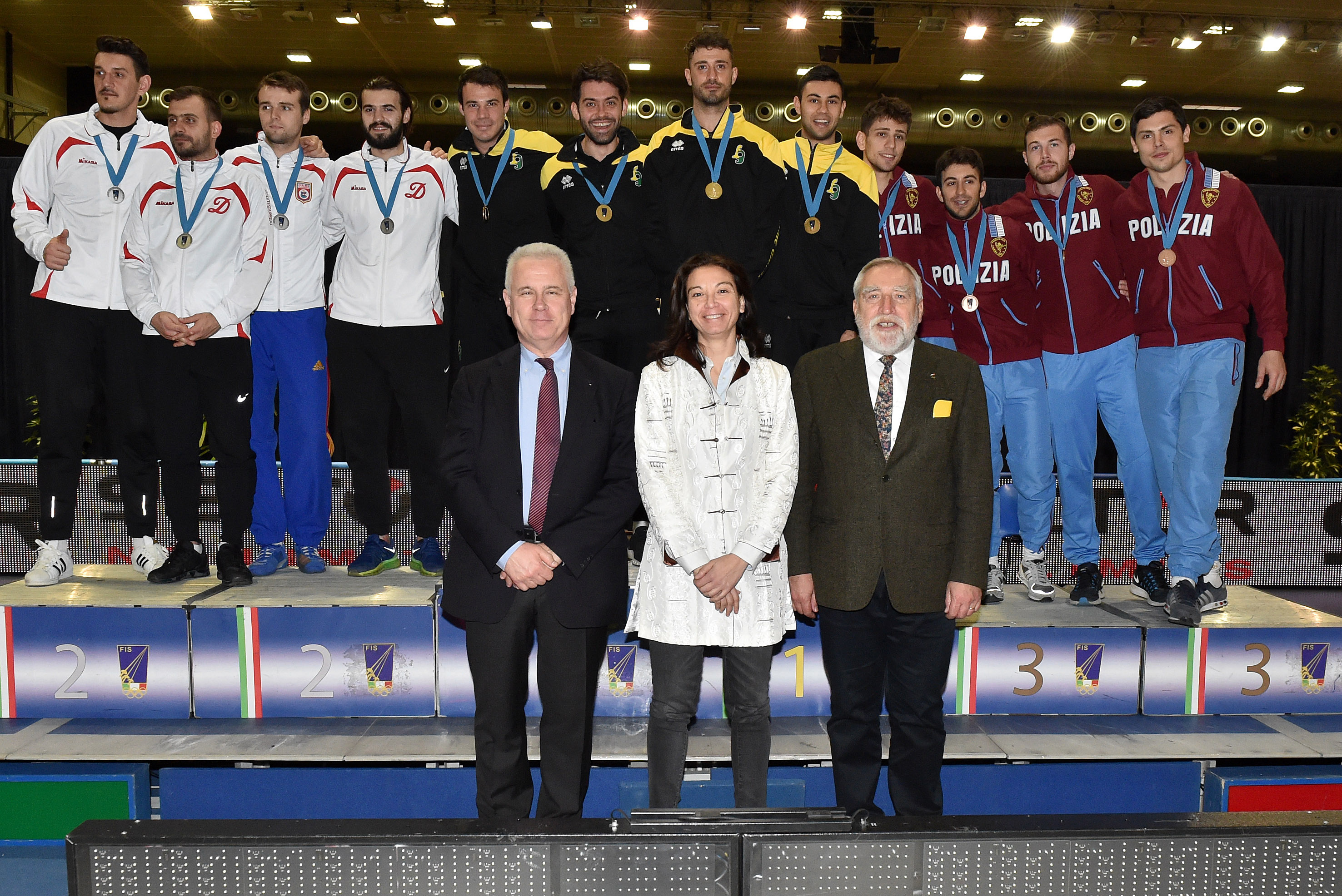 Padova hosted traditionally teams club champions in men sabre