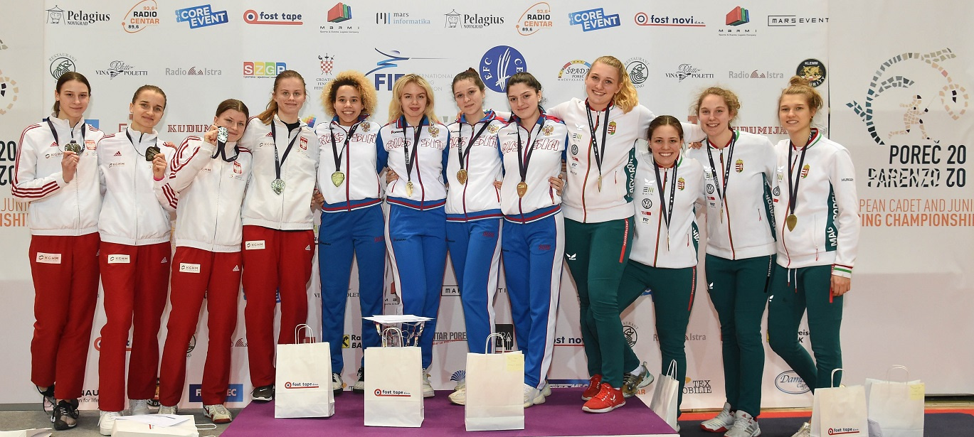 RUSSIA CLAIM WOMEN’S TEAM EPEE EUROPEAN TITLE
