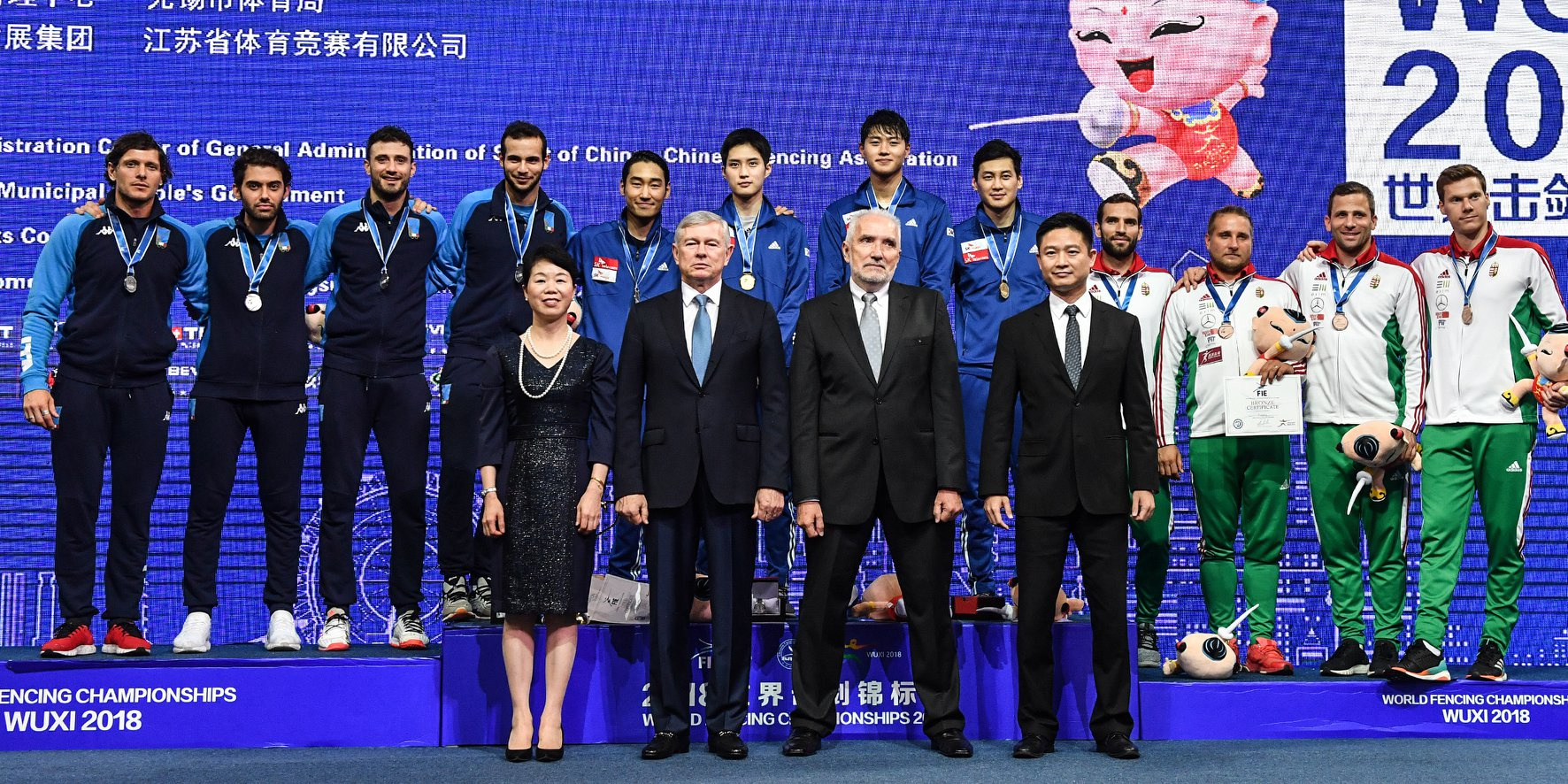 USA WOMEN’S EPEE, KOREAN MEN’S SABRE TEAMS WIN GOLD IN WUXI WORLD CHAMPIONSHIPS